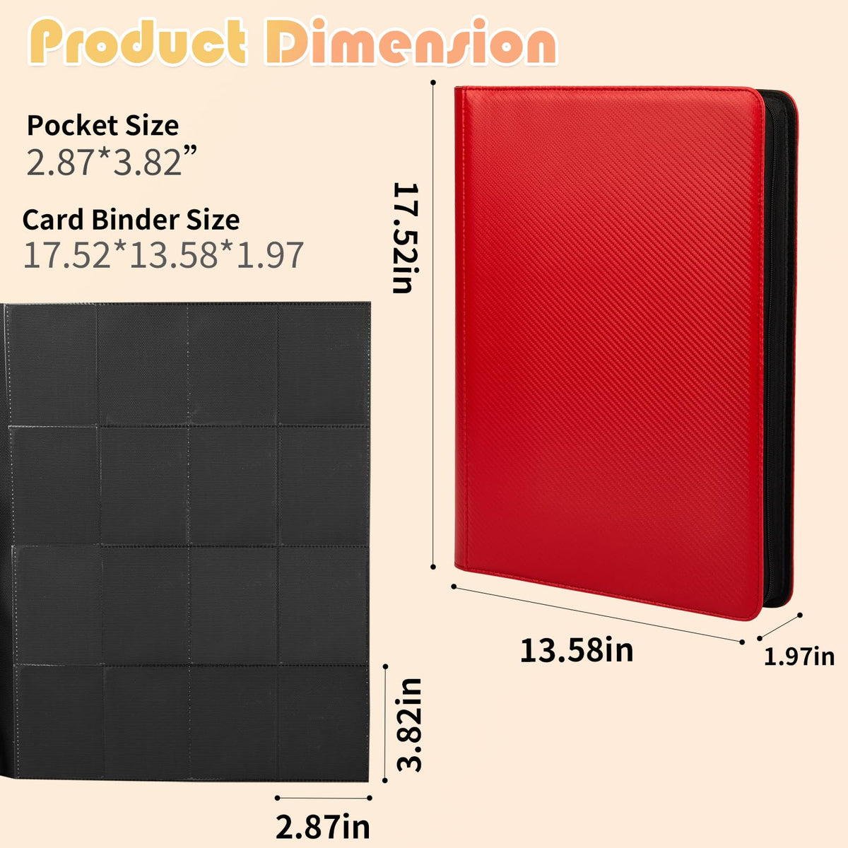 OTMOTMO binder travel-ready for tournaments and on-the-go storage