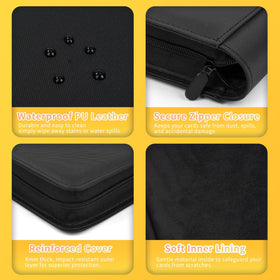 OTMOTMO waterproof non-slip material keeps the binder travel-ready.