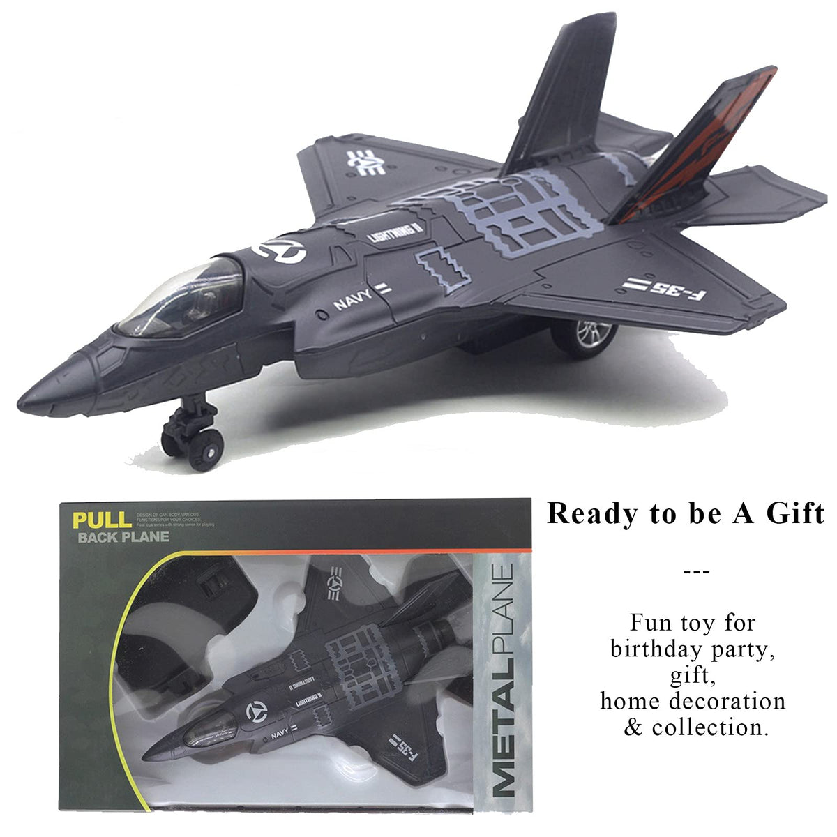 OTONOPI F-35 detailed diecast cockpit with realistic finish.