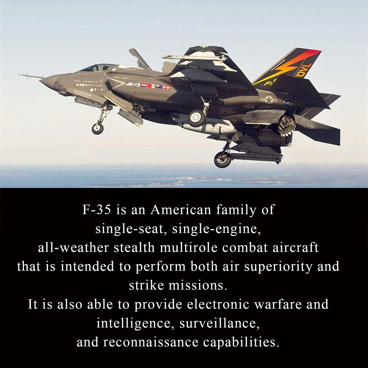 OTONOPI F-35 gift-ready packaging suited for aviation enthusiasts and collectors.