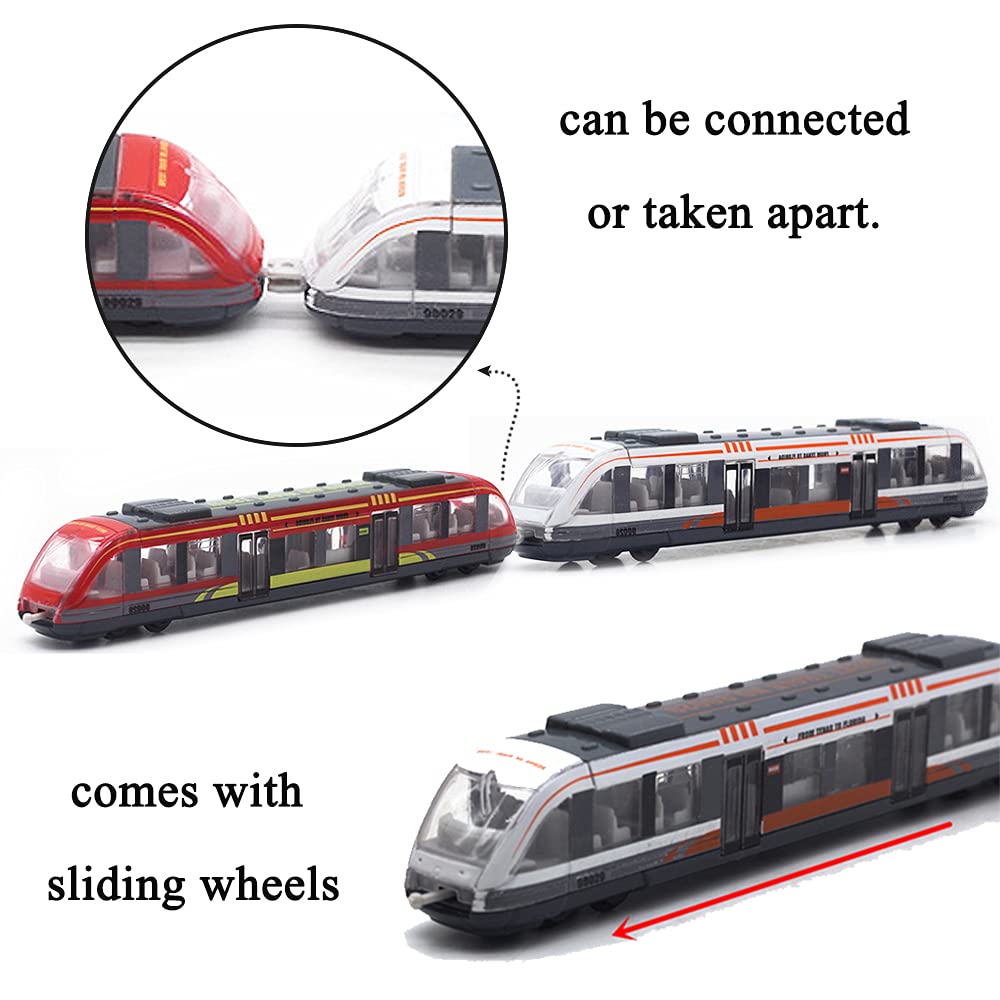 OTONOPI red locomotive toy train with bright color and sturdy build