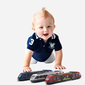 OTONOPI three-pack train set with hooks for connecting locomotives
