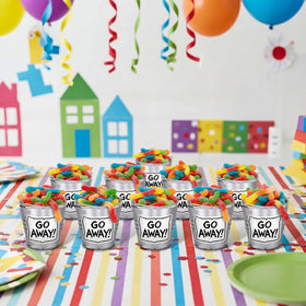 Otoolling treat pails holding candy or cookies for easy gifting
