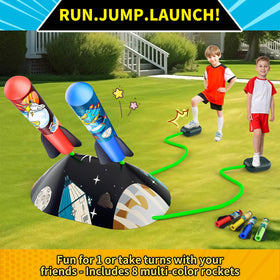 Otoseth ten foam rockets for safe, energetic play.