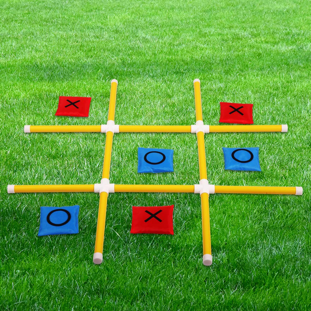 OTTARO giant tic tac toe board ready for quick backyard setup