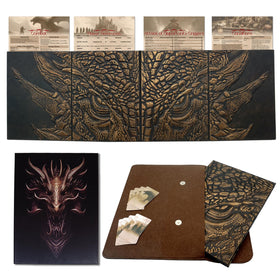 oTTRPGo DND DM Screen front view shows four embossed panels for immersive gameplay.