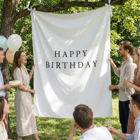 Oudain complete birthday decoration set with ribbons and clips simplifies party styling.
