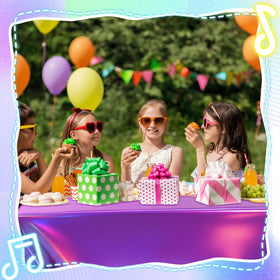 Oudain large rectangle tablecloth protects surfaces and doubles as decor backdrop