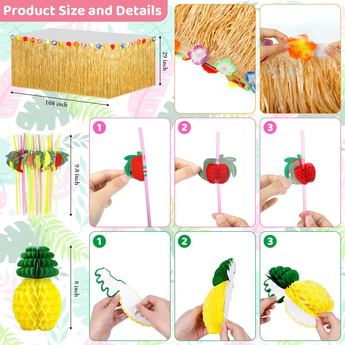 Ouddy Party fringe curtain adds texture for tropical entryways and photos