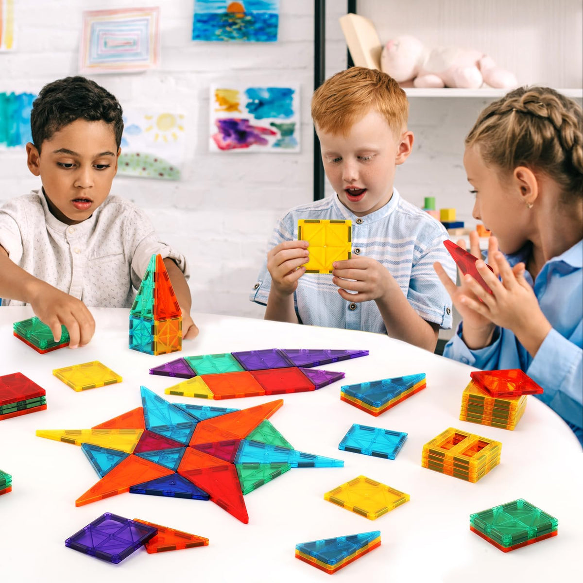 OugerToy tiles provide classroom or home learning in a safe play environment.