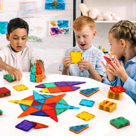 OugerToy tiles provide classroom or home learning in a safe play environment.