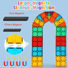 OugerToy magnetic tiles offer safe, durable construction for daily use.