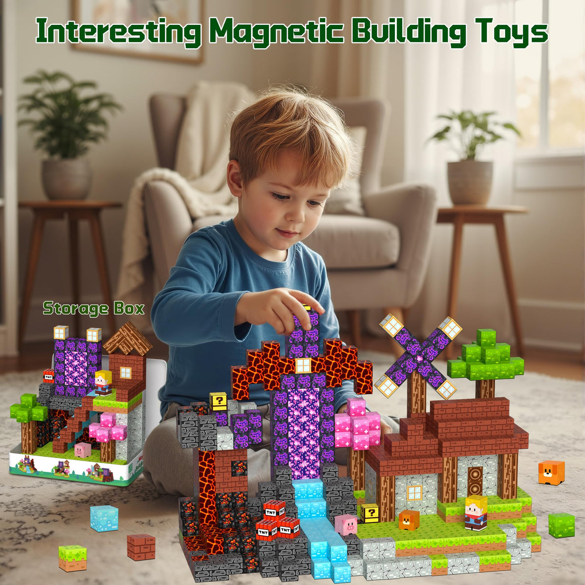 OUGUI kids building together play encourages cooperative problem solving and teamwork.