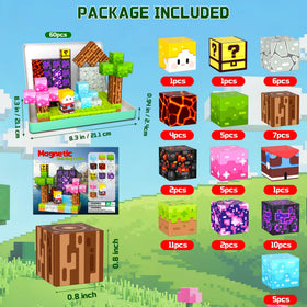 OUGUI magnetic blocks in storage case for organized travel and quick setup