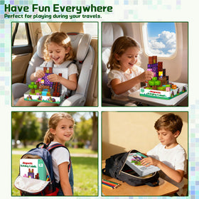 OUGUI travel-friendly magnetic blocks kit supports learning on the go.
