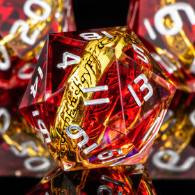 Readable numerals on OUKELANWO Magic Lord Rings dice for quick reads.