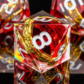 Sharp-edge design on OUKELANWO Magic Lord Rings dice adds drama.