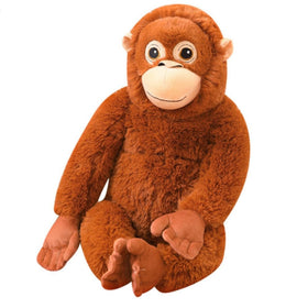 OUKEYI Punch Monkey plush front view, cuddly gorilla design for imaginative play.
