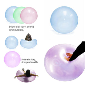 OULUN water ball inflated in a pool, ready for lounging and play