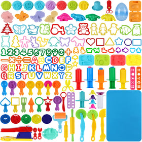 Oun Nana dough tools set for kids, colorful kit for imaginative play and creativity