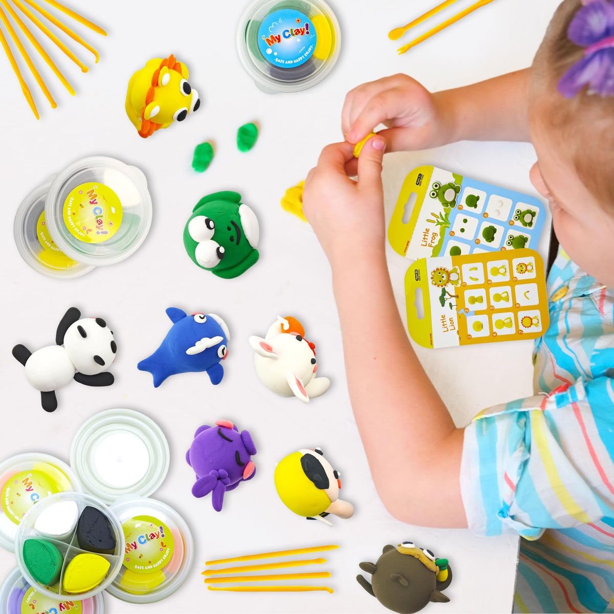 Oun Nana kit supports home learning with hands-on art and fine motor skills.