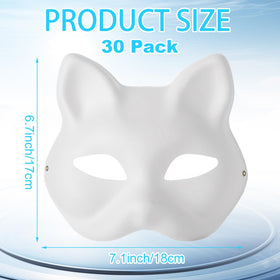 Oungy blank white pulp mask surface, a smooth canvas for coloring and design.
