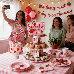 OUNIY strawberry balloon set brightens celebrations and photographs