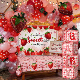 OUNIY strawberry cupcake toppers spark festive treats and quick styling