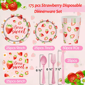OUNIY Strawberry cups pair with desserts and drinks