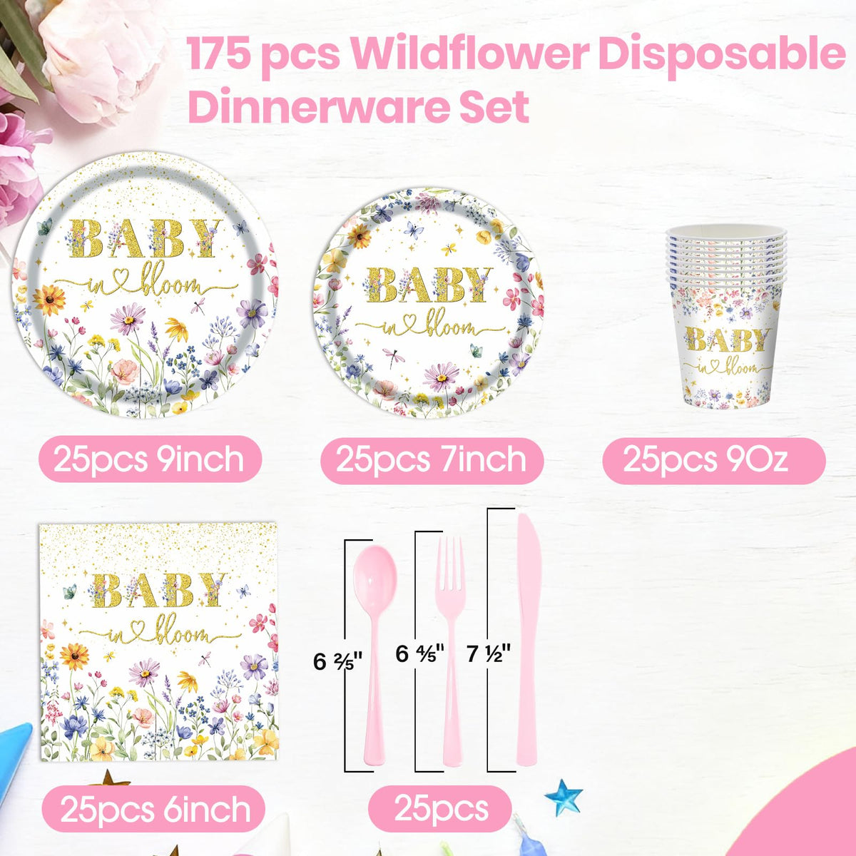 OUNIY Wildflower 9oz cup sturdy for hot or cold drinks