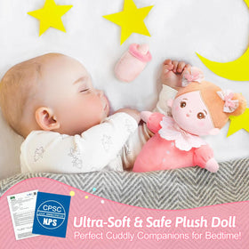 OUOZZZ baby bottle pink-cap supports feeding pretend play and practice