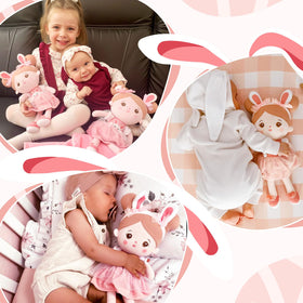 OUOZZZ bunny plush doll suited for toddlers' cuddles and imaginative play
