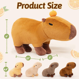 OUOZZZ Capybara care: machine-washable soft toy for easy cleaning.