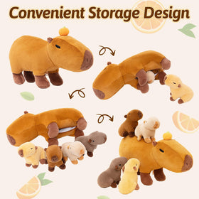 OUOZZZ Capybara in a child's room as cuddly decor and comforting pillow.