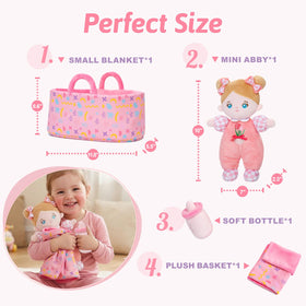OUOZZZ doll blanket keeps doll warm during cuddles.