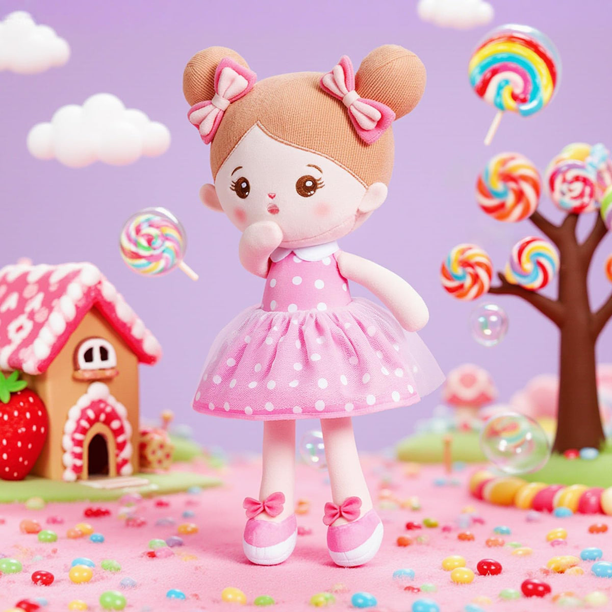 OUOZZZ doll encourages storytelling and caregiving during daily routines.