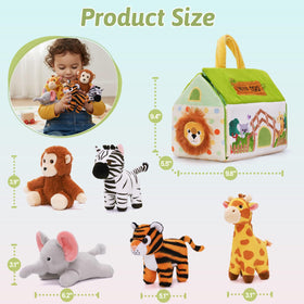 OUOZZZ mini zoo elephant plush offers soft, easy-care comfort on the go.