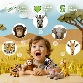 OUOZZZ mini zoo monkey plush invites tactile exploration and cuddles.