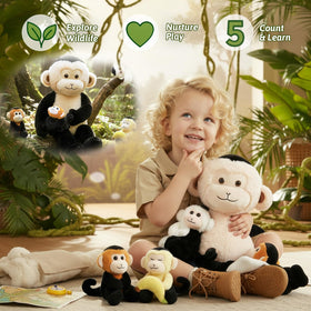 OUOZZZ monkey plush set displayed for play and room décor
