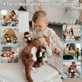 OUOZZZ otter plush easy care—machine or hand washable for busy families.