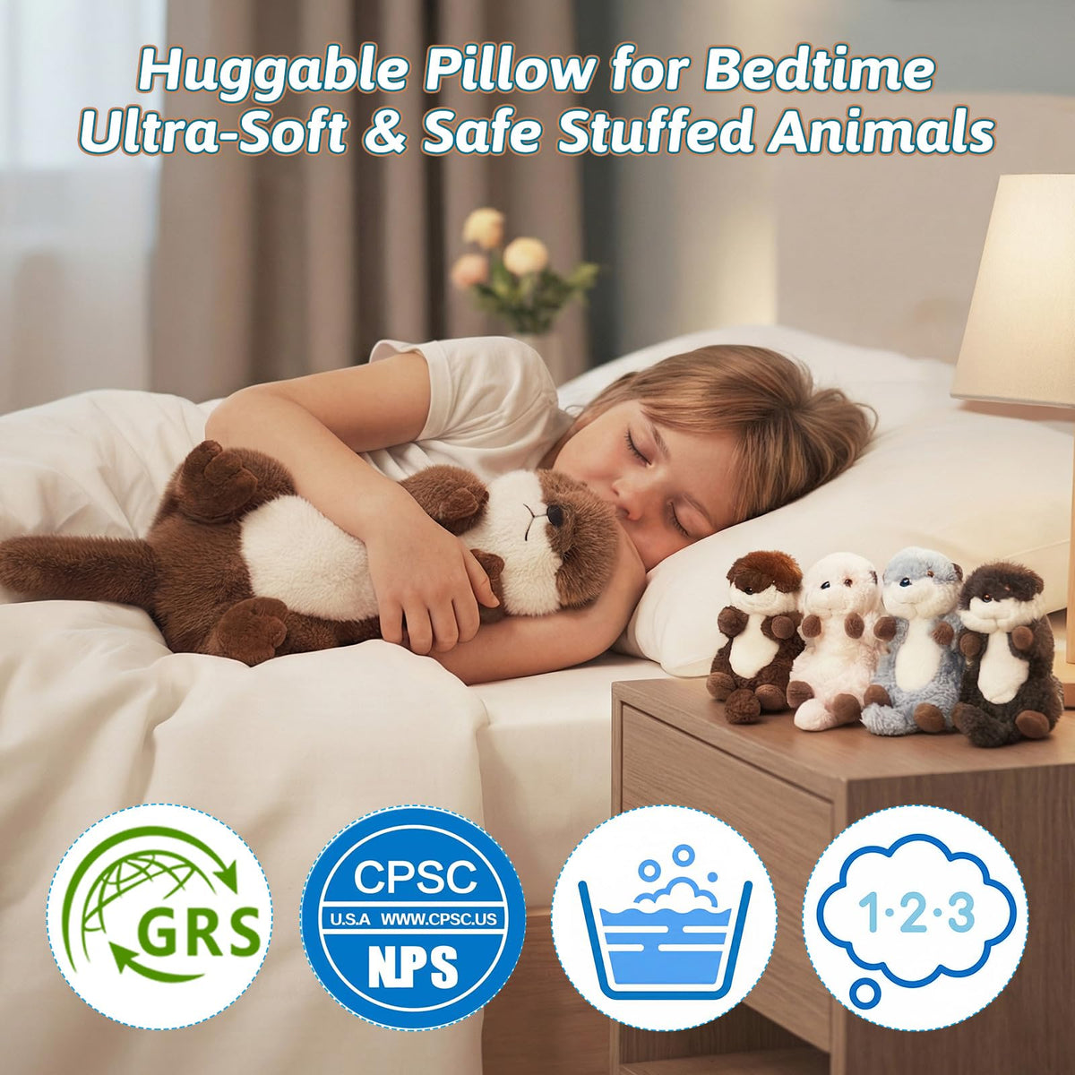 OUOZZZ otter plush encourages nurturing and imaginative play for kids.