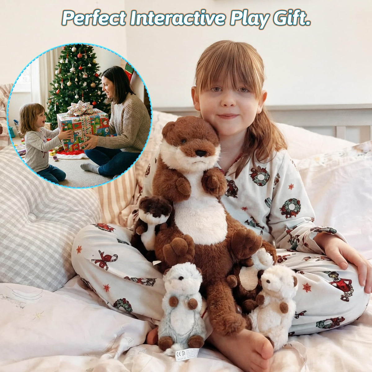 OUOZZZ otter plush serves as travel companion and comforting naptime buddy.