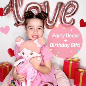 OUOZZZ pink-dress doll serves as a versatile gift for birthdays.