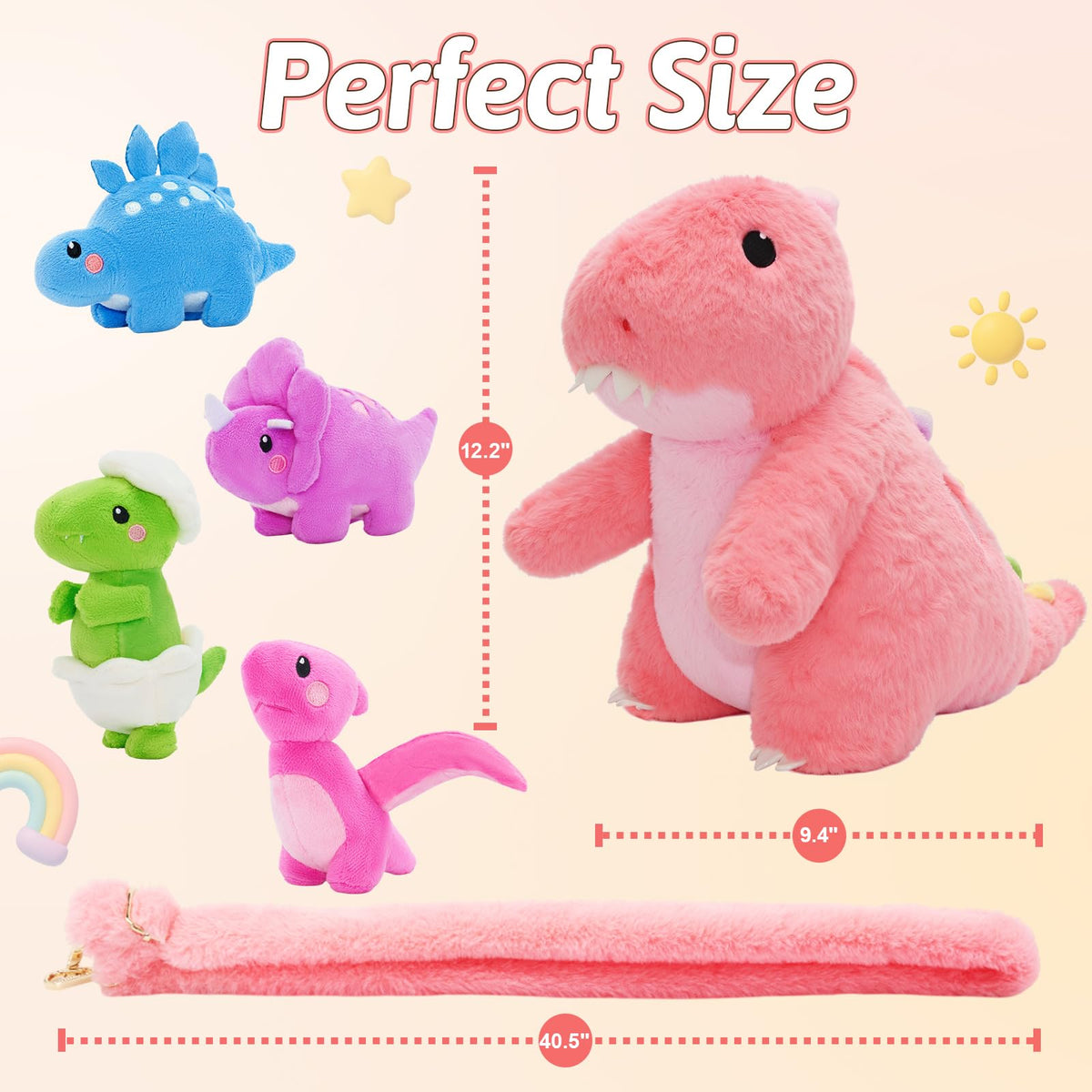 OUOZZZ safe non-toxic plush fabric ensures gentle touch and easy cleaning