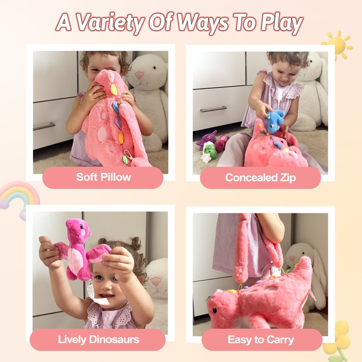 OUOZZZ soft plush material emphasizes cuddle-worthy texture and safe daily use