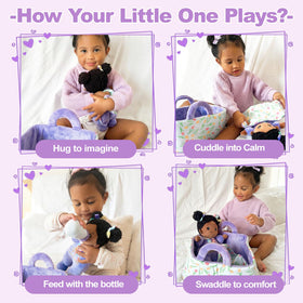 OUOZZZ soft plush baby doll adds gentle companionship for role-play