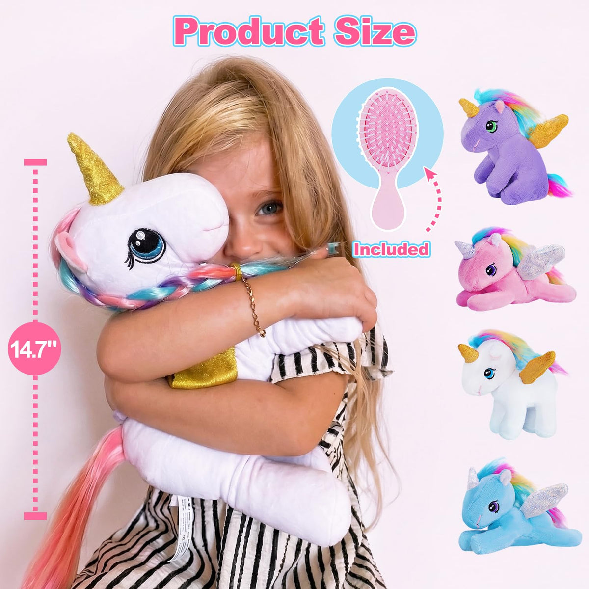 OUOZZZ unicorn hair styling comb for creative hairdos