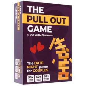 Our Guilty Pleasures Pull Out Game block tower ready for date night