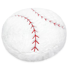 OurHonor Baseball Plush 18-inch front view, cozy cushion for kids' rooms