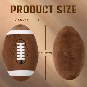 OurHonor Football Plush front view highlighting the realistic football shape.
